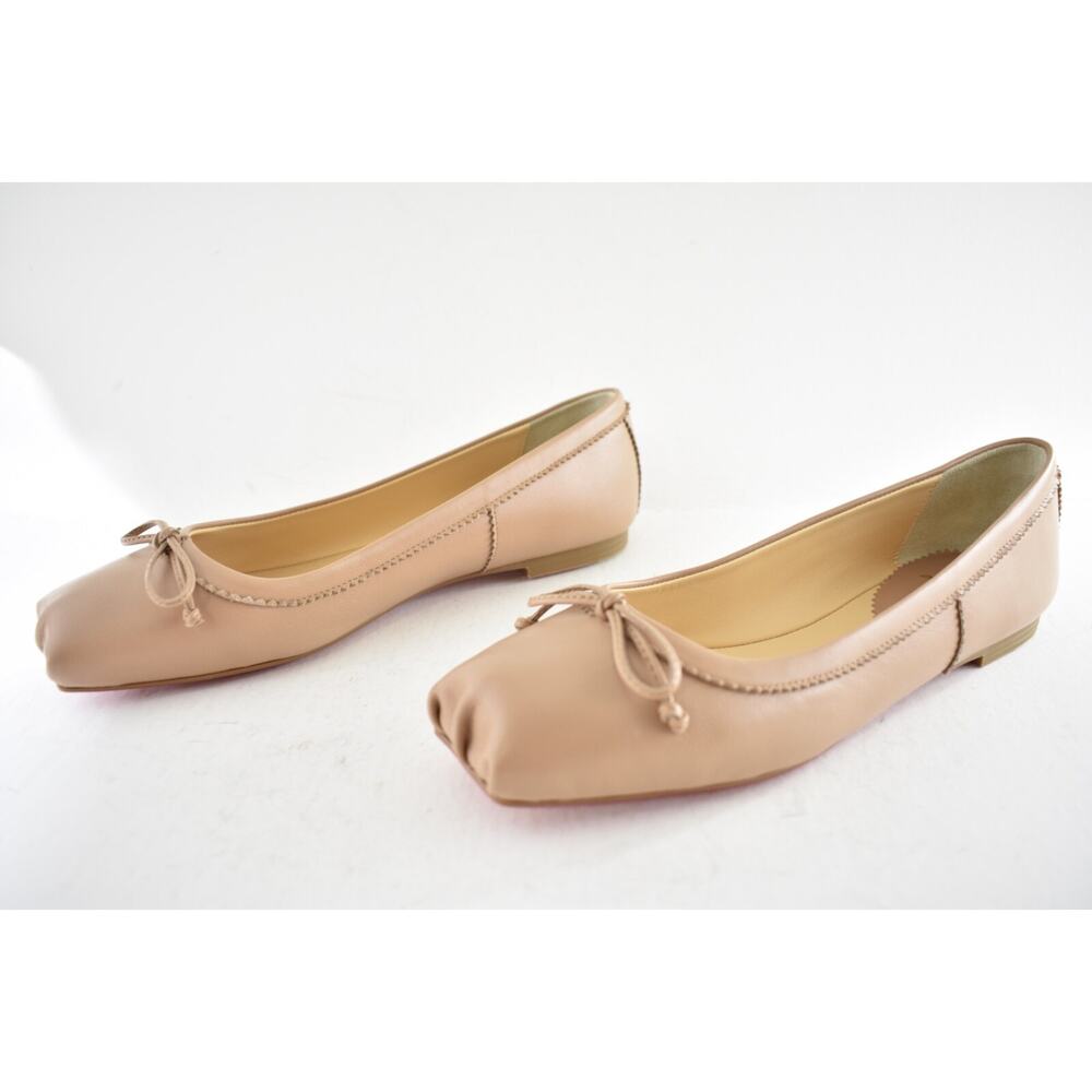 Christian Louboutin Mamadrague Flat Nude Blush Beige Nappa Ballet Ballerina 40 - Picture 14 of 16